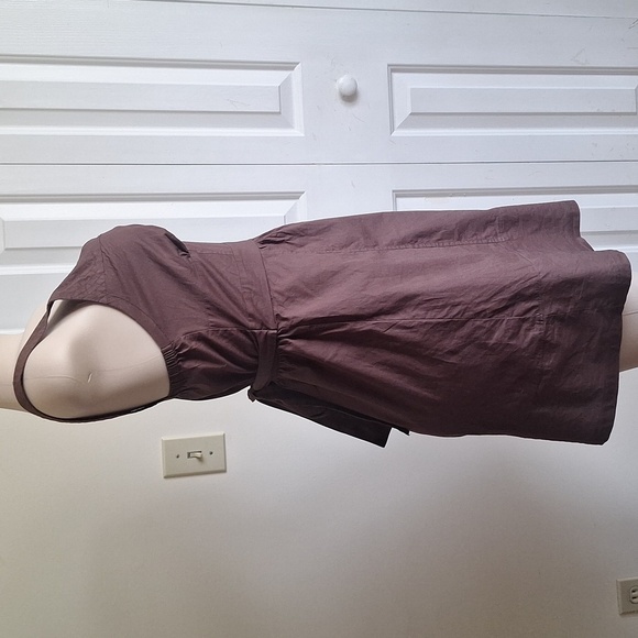Charlotte Russe Cotton Chocolate Brown Dress Size Small - Picture 6 of 9